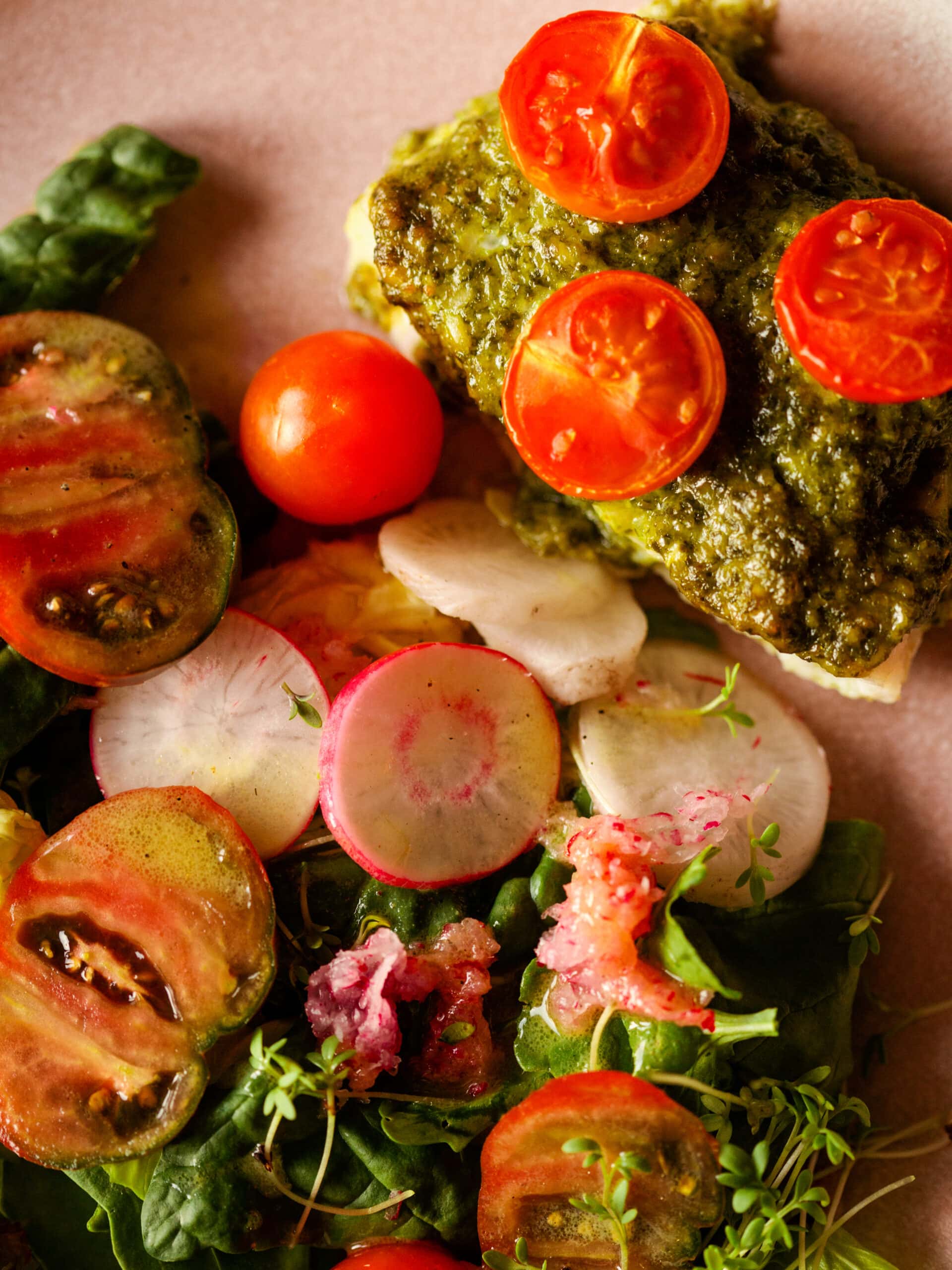 Fischfilet mit Radieschenpesto