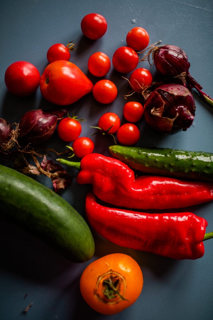 gemüse für gazpacho